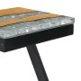 Mesa de centro madera maciza de teca y polirresina 30x30x50 cm de vidaXL, Mesas de centro - Ref: Foro24-281649, Precio: 70,98...