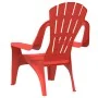 Sillas de jardín niños 2 uds aspecto madera PP rojo 37x34x44 cm de vidaXL, Sillas de jardín - Ref: Foro24-364738, Precio: 54,...