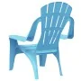Sillas de jardín niños 2 uds aspecto madera PP azul 37x34x44 cm de vidaXL, Sillas de jardín - Ref: Foro24-364739, Precio: 54,...