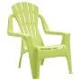 Sillas de jardín niños 2 uds aspecto madera PP verde 37x34x44cm de vidaXL, Sillas de jardín - Ref: Foro24-364740, Precio: 61,...