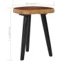 Mesa de centro de madera de teca maciza 40x45 cm de vidaXL, Mesas de centro - Ref: Foro24-281650, Precio: 80,21 €, Descuento: %