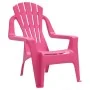 Sillas de jardín niños 2 uds aspecto madera PP rosa 37x34x44 cm de vidaXL, Sillas de jardín - Ref: Foro24-364741, Precio: 51,...