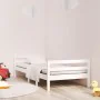 Estructura de cama madera maciza de pino blanco 90x200 cm de vidaXL, Camas y somieres - Ref: Foro24-821625, Precio: 108,85 €,...