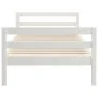 Estructura de cama madera maciza de pino blanco 90x200 cm de vidaXL, Camas y somieres - Ref: Foro24-821625, Precio: 108,85 €,...