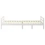 Estructura de cama madera maciza de pino blanco 90x200 cm de vidaXL, Camas y somieres - Ref: Foro24-821625, Precio: 108,85 €,...