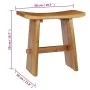 Taburete de madera maciza de teca de vidaXL, Taburetes y sillas plegables - Ref: Foro24-281655, Precio: 158,43 €, Descuento: %