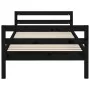 Bettgestell aus massivem schwarzem Kiefernholz, 90 x 200 cm von vidaXL, Betten und Lattenroste - Ref: Foro24-821628, Preis: 9...