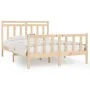 Estructura de cama de madera maciza de pino 160x200 cm de vidaXL, Camas y somieres - Ref: Foro24-3107038, Precio: 130,63 €, D...