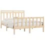 Estructura de cama de madera maciza de pino 160x200 cm de vidaXL, Camas y somieres - Ref: Foro24-3107038, Precio: 130,63 €, D...