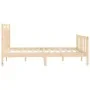 Estructura de cama de madera maciza de pino 160x200 cm de vidaXL, Camas y somieres - Ref: Foro24-3107038, Precio: 130,63 €, D...
