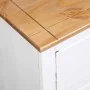 Aparador de madera maciza pino estilo Panamá blanco 80x40x83 cm de vidaXL, Aparadores - Ref: Foro24-282657, Precio: 162,15 €,...