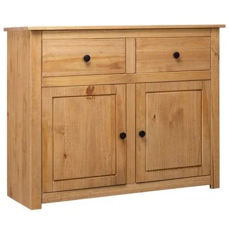 Aparador de madera maciza de pino estilo Panamá 93x40x80 cm de vidaXL, Aparadores - Ref: Foro24-282697, Precio: 168,67 €, Des...