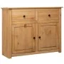 Sideboard aus massivem Kiefernholz im Panama-Stil, 93 x 40 x 80 cm von vidaXL, Sideboards - Ref: Foro24-282697, Preis: 168,67...