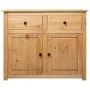 Aparador de madera maciza de pino estilo Panamá 93x40x80 cm de vidaXL, Aparadores - Ref: Foro24-282697, Precio: 168,67 €, Des...