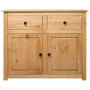 Panama style solid pine wood sideboard 93x40x80 cm by vidaXL, Sideboards - Ref: Foro24-282697, Price: 168,67 €, Discount: %