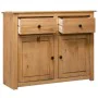 Panama style solid pine wood sideboard 93x40x80 cm by vidaXL, Sideboards - Ref: Foro24-282697, Price: 168,67 €, Discount: %