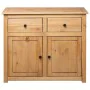 Panama style solid pine wood sideboard 93x40x80 cm by vidaXL, Sideboards - Ref: Foro24-282697, Price: 168,67 €, Discount: %