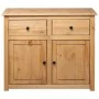 Sideboard aus massivem Kiefernholz im Panama-Stil, 93 x 40 x 80 cm von vidaXL, Sideboards - Ref: Foro24-282697, Preis: 168,67...