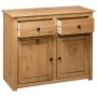 Panama style solid pine wood sideboard 93x40x80 cm by vidaXL, Sideboards - Ref: Foro24-282697, Price: 168,67 €, Discount: %