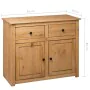 Panama style solid pine wood sideboard 93x40x80 cm by vidaXL, Sideboards - Ref: Foro24-282697, Price: 168,67 €, Discount: %