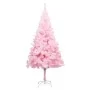 Árbol de Navidad preiluminado con luces y bolas rosa 210 cm de vidaXL, Arboles de navidad - Ref: Foro24-3077672, Precio: 102,...