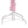 Árbol de Navidad preiluminado con luces y bolas rosa 210 cm de vidaXL, Arboles de navidad - Ref: Foro24-3077672, Precio: 102,...