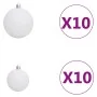 Árbol de Navidad preiluminado con luces y bolas rosa 210 cm de vidaXL, Arboles de navidad - Ref: Foro24-3077672, Precio: 102,...