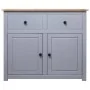 Graues Sideboard aus massivem Kiefernholz im Panama-Stil, 93 x 40 x 80 cm von vidaXL, Sideboards - Ref: Foro24-282698, Preis:...
