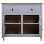 Gray Panama style solid pine wood sideboard 93x40x80 cm by vidaXL, Sideboards - Ref: Foro24-282698, Price: 158,96 €, Discount: %