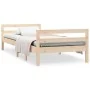Estructura de cama madera maciza de pino 75x190 cm de vidaXL, Camas y somieres - Ref: Foro24-821639, Precio: 94,62 €, Descuen...