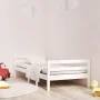 Estructura de cama madera maciza de pino blanco 75x190 cm de vidaXL, Camas y somieres - Ref: Foro24-821640, Precio: 128,84 €,...