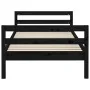 Estructura de cama madera maciza de pino negro 75x190 cm de vidaXL, Camas y somieres - Ref: Foro24-821643, Precio: 83,57 €, D...