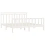 Estructura de cama madera maciza de pino blanco 200x200 cm de vidaXL, Camas y somieres - Ref: Foro24-3107049, Precio: 154,94 ...