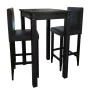 Mesa de bar con 2 sillas de barra negras de vidaXL, muebles para cocinas y comedores - Ref: Foro24-160726, Precio: 290,73 €, ...