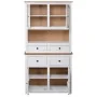 Aparador madera maciza pino estilo Panamá blanco 93x40,5x180 cm de vidaXL, Taquillas y armarios de almacenamiento - Ref: Foro...