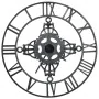 Silver metal wall clock 78 cm by vidaXL, Wall clocks - Ref: Foro24-321457, Price: 76,38 €, Discount: %