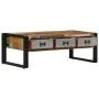 Mesa de centro 3 cajones madera maciza reciclada 100x50x35 cm de vidaXL, Mesas de centro - Ref: Foro24-244941, Precio: 183,22...