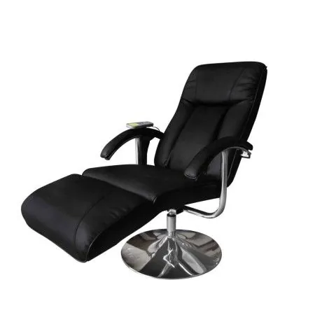 Sillón de masaje de cuero sintético negro de vidaXL, Sillones de masaje eléctricos - Ref: Foro24-240064, Precio: 227,20 €, De...