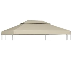 Cubierta de repuesto de cenador 310 g/m² beige 3x4 m de vidaXL, Cubiertas para carpas y cenadores - Ref: Foro24-40881, Precio...