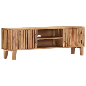 Mueble para TV de madera maciza de acacia 130x30x45 cm de vidaXL, Muebles TV - Ref: Foro24-282739, Precio: 222,33 €, Descuent...