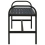 Gartenbank aus Stahl und WPC schwarz 124,5 cm von vidaXL, Gartenbänke - Ref: Foro24-317137, Preis: 110,26 €, Rabatt: %