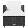 Tumbona con cojín ratán sintético blanco crema by vidaXL, Loungers - Ref: Foro24-317177, Price: 190,14 €, Discount: %