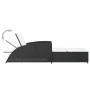 Tumbona con cojín ratán sintético blanco crema by vidaXL, Loungers - Ref: Foro24-317177, Price: 190,14 €, Discount: %