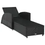 Tumbona con cojín ratán sintético blanco crema by vidaXL, Loungers - Ref: Foro24-317177, Price: 190,14 €, Discount: %