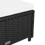 Tumbona con cojín ratán sintético blanco crema by vidaXL, Loungers - Ref: Foro24-317177, Price: 190,14 €, Discount: %