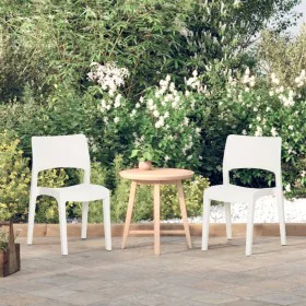 Garden chairs 2 units white polypropylene by vidaXL, Garden chairs - Ref: Foro24-317726, Price: 83,49 €, Discount: %