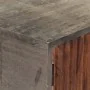 Solid gray mango wood console table 120x35x75 cm by vidaXL, Side tables - Ref: Foro24-282742, Price: 213,61 €, Discount: %