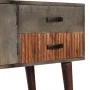 Solid gray mango wood console table 120x35x75 cm by vidaXL, Side tables - Ref: Foro24-282742, Price: 213,61 €, Discount: %