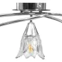 Lámpara de techo con pantallas vidrio tulipán 5 bombillas E14 de vidaXL, Apliques de techo - Ref: Foro24-289236, Precio: 62,0...